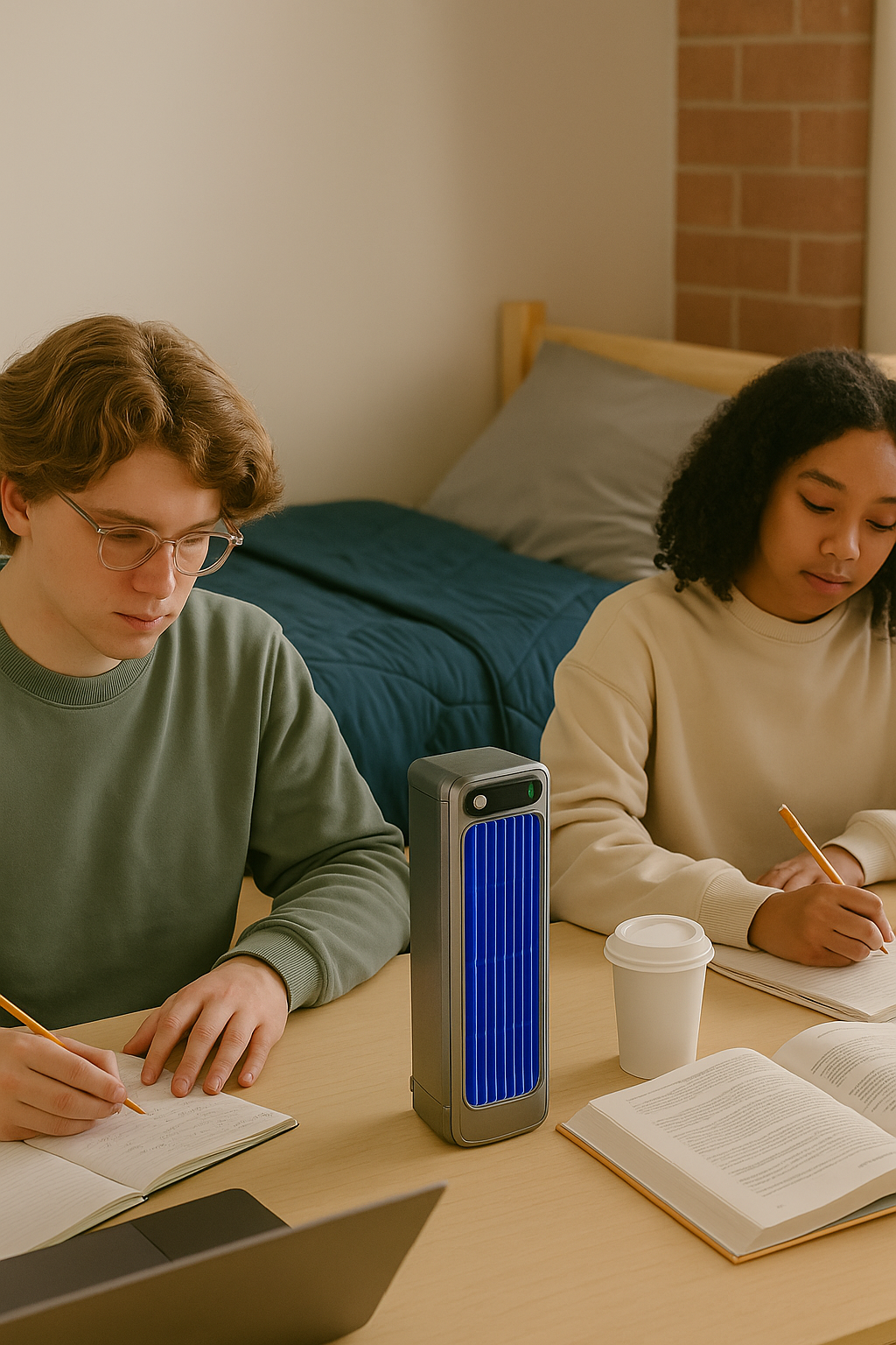 Vital Cooling Breeze in a dorm room