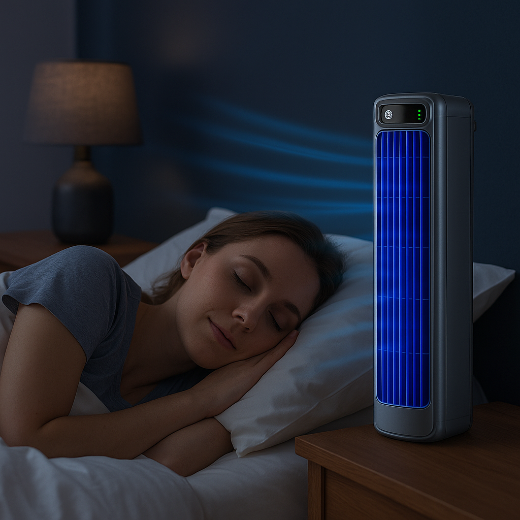 Press power on Vital Cooling Breeze